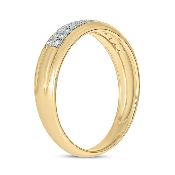 10K Gold 1/5 CT. T.W. Lab-Grown Diamond Double Row Ring