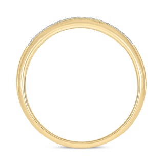 10K Gold 1/5 CT. T.W. Lab-Grown Diamond Double Row Ring