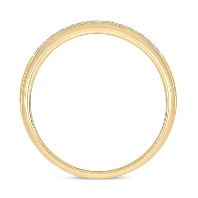 10K Gold 1/5 CT. T.W. Lab-Grown Diamond Double Row Ring
