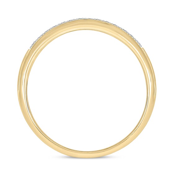 10K Gold 1/5 CT. T.W. Lab-Grown Diamond Double Row Ring