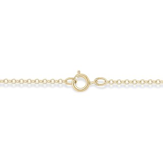 14K Gold Plated 1/5 CT. T.W. Lab-Grown Diamond Clover Pendant - 18"