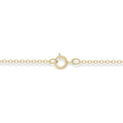 14K Gold Plated 1/5 CT. T.W. Lab-Grown Diamond Clover Pendant - 18"
