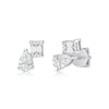 Thumbnail Image 2 of Sterling Silver 1/5 CT. T.W. Lab-Grown Diamond Stacked Studs