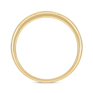 14K Gold Plated 1/ CT. T.W. Lab-Grown Diamond Single Row Ring