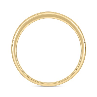 14K Gold Plated 1/ CT. T.W. Lab-Grown Diamond Single Row Ring