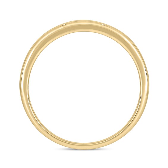 14K Gold Plated 1/ CT. T.W. Lab-Grown Diamond Single Row Ring