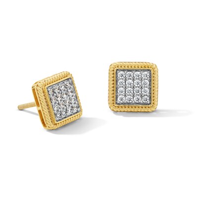10K Gold 1/2 CT. T.W. Lab-Grown Diamond 16 Stone Studs