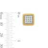 Thumbnail Image 2 of 10K Gold 1/2 CT. T.W. Lab-Grown Diamond 16 Stone Studs