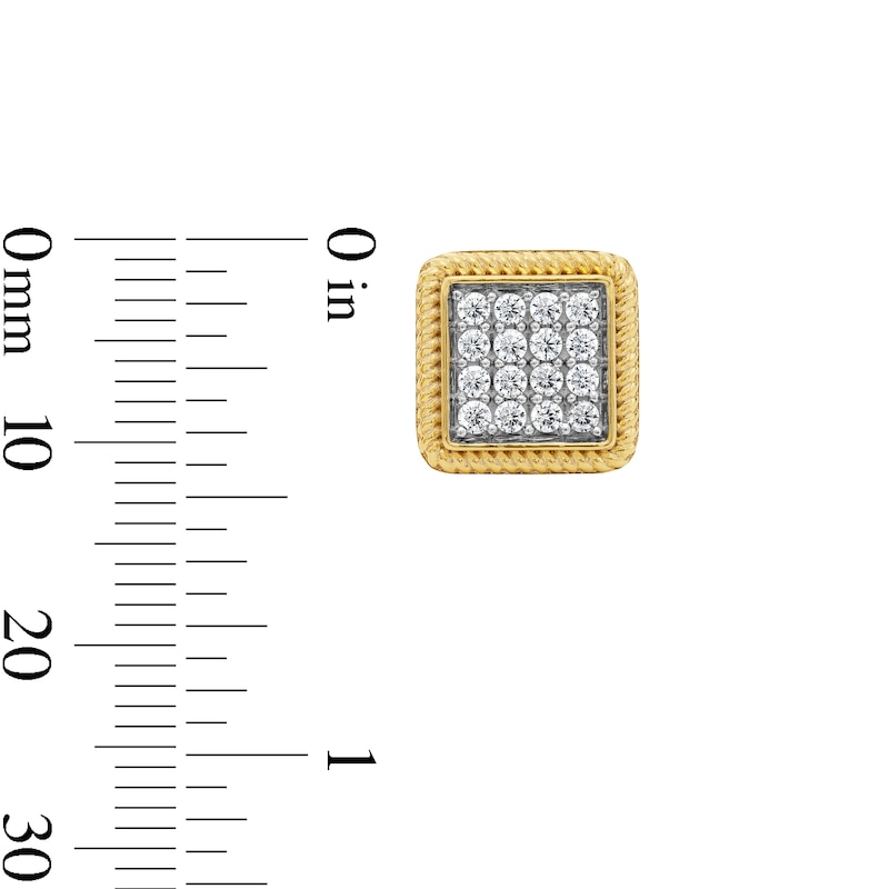 Main Image 2 of 10K Gold 1/2 CT. T.W. Lab-Grown Diamond 16 Stone Studs