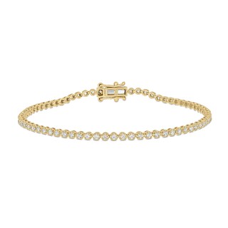 14K Gold Plated 1 CT. T.W. Lab-Grown Diamond Tennis Bracelet - 7"