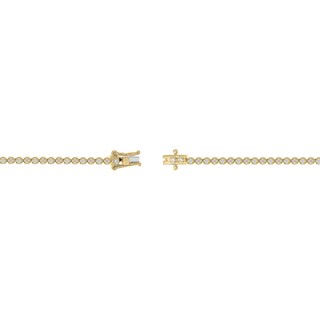 14K Gold Plated 1 CT. T.W. Lab-Grown Diamond Tennis Bracelet - 7"