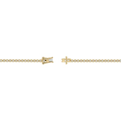 14K Gold Plated 1 CT. T.W. Lab-Grown Diamond Tennis Bracelet - 7"