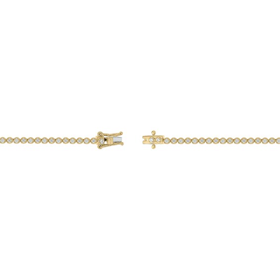 14K Gold Plated 1 CT. T.W. Lab-Grown Diamond Tennis Bracelet - 7"