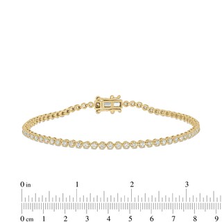 14K Gold Plated 1 CT. T.W. Lab-Grown Diamond Tennis Bracelet - 7"