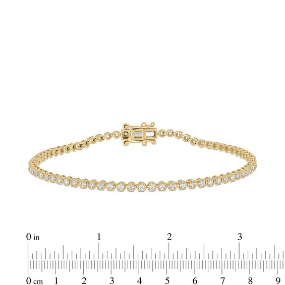 14K Gold Plated 1 CT. T.W. Lab-Grown Diamond Tennis Bracelet - 7"
