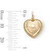 Thumbnail Image 3 of 14K Gold Plated Good Luck Heart Necklace Charm