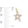 Thumbnail Image 3 of 14K Gold Plated CZ Star Outline Necklace Charm