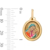 Thumbnail Image 3 of 10K Solid Gold Madonna and Child Necklace Charm