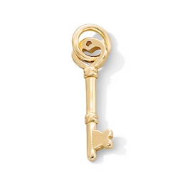 14K Gold Plated Key Necklace Charm