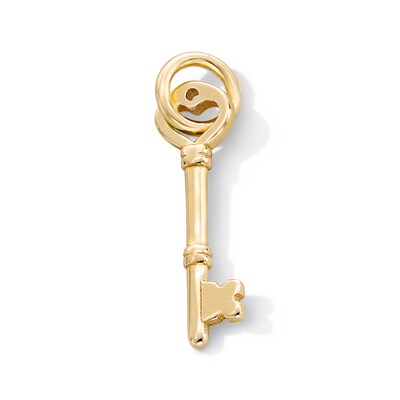14K Gold Plated Key Necklace Charm