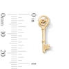 Thumbnail Image 3 of 14K Gold Plated Key Necklace Charm