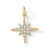 Thumbnail Image 1 of 14K Gold Plated CZ North Star Necklace Charm