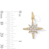Thumbnail Image 3 of 14K Gold Plated CZ North Star Necklace Charm