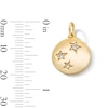 Thumbnail Image 3 of 14K Gold Plated CZ Star Disk Necklace Charm