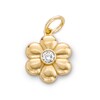 Thumbnail Image 1 of 14K Gold Plated CZ Flower Necklace Charm