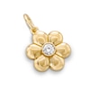 Thumbnail Image 2 of 14K Gold Plated CZ Flower Necklace Charm