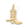 Thumbnail Image 1 of 14K Gold Plated Cowboy Boot Necklace Charm