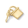 Thumbnail Image 2 of 14K Gold Plated Lock and Key Necklace Charm