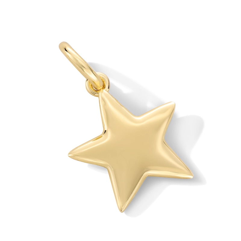 Main Image 2 of 14K Gold Plated Star Necklace Charm