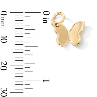 14K Gold Plated Butterfly Necklace Charm