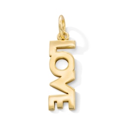 14K Gold Plated LOVE Necklace Charm