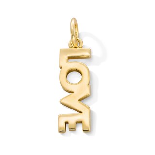 14K Gold Plated LOVE Necklace Charm