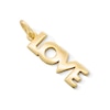 Thumbnail Image 2 of 14K Gold Plated LOVE Necklace Charm