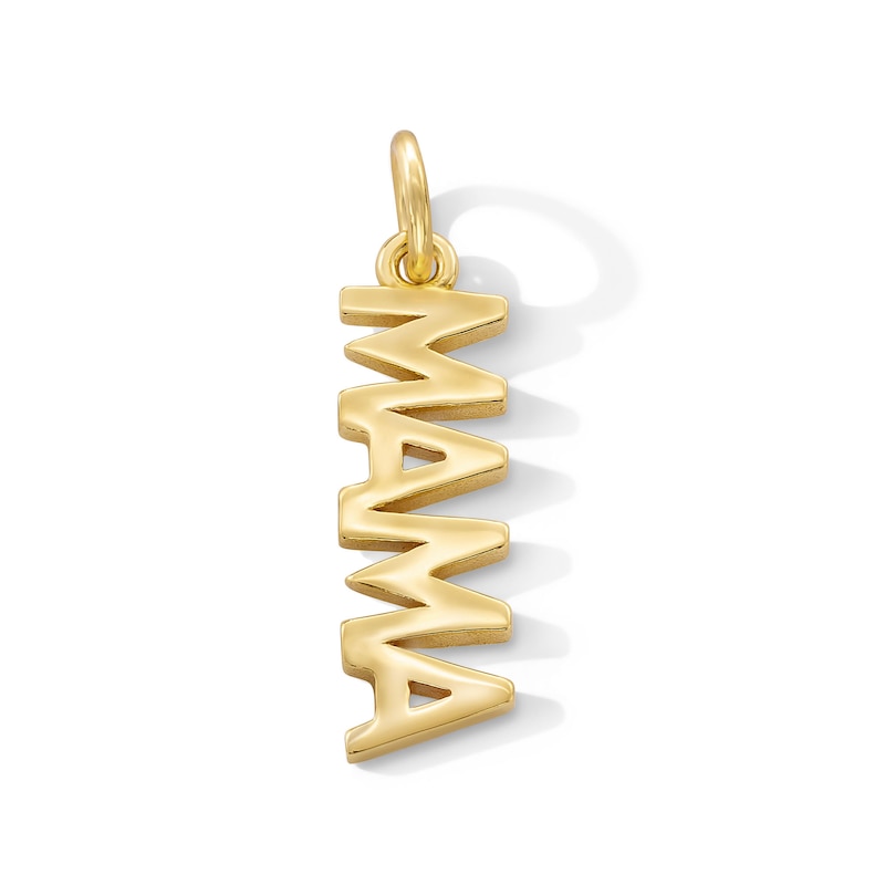 14K Gold Plated MAMA Necklace Charm