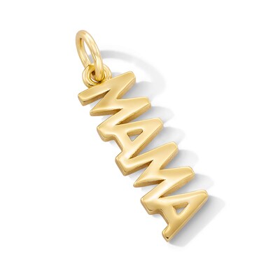 14K Gold Plated MAMA Necklace Charm