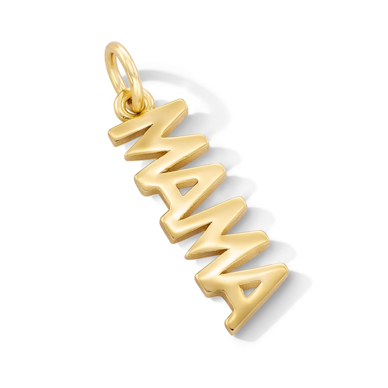 Main Image 2 of 14K Gold Plated MAMA Necklace Charm