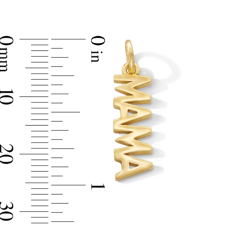 Main Image 3 of 14K Gold Plated MAMA Necklace Charm