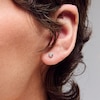 Thumbnail Image 2 of Sterling Silver CZ Heart Bezel Studs