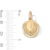 Thumbnail Image 3 of 14K Gold Plated CZ Cowboy Hat Necklace Charm
