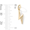Thumbnail Image 3 of 14K Gold Plated CZ Lightning Bolt Necklace Charm