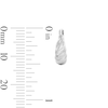 Thumbnail Image 3 of Sterling Silver Scalloped Huggie Hoops