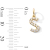 Thumbnail Image 3 of 14K Gold Plated CZ Initial Necklace Charm