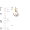 Thumbnail Image 3 of 14K Yellow Gold Plated Freshwater Cultured Pearl Necklace Charm