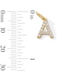 Thumbnail Image 3 of 14K Gold Plated CZ Initial Necklace Charm