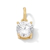Thumbnail Image 1 of 14K Gold Plated CZ Oval Solitaire Necklace Charm