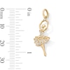 Thumbnail Image 3 of 14K Gold Plated CZ Ballerina Necklace Charm